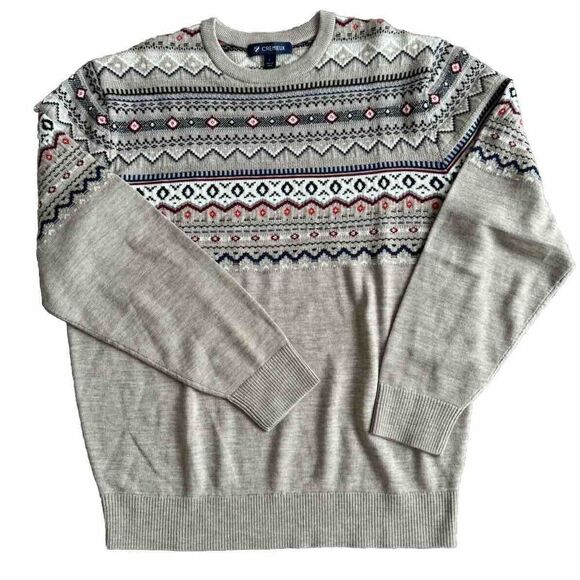 Daniel Cremieux Collection extra fine Wool Crewneck Sweater gray size large NWOT - Picture 2 of 11